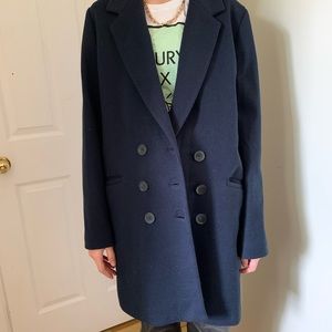 Zara Men Style Navy Coat